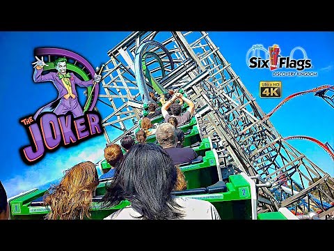2024 The Joker On Ride 4K POV Six Flags Discovery Kingdom