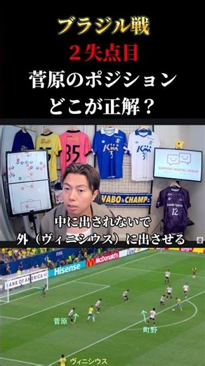 【日本代表】ブラジル戦の決勝点献上シーン、菅原選手のポジションの正解は？ レオザ切り抜き #サッカー日本代表 #サッカー #ワールドカップ