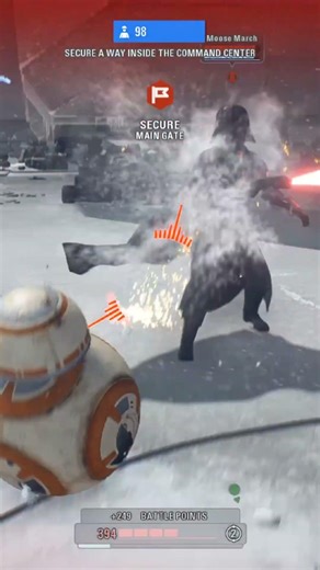 bb8 getting chased by vader battlefront 2 #bf2 #swbf2 #battlefront2 #gaming #gameplay
