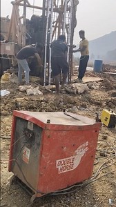 Pile reinforcement cage lapping helical lowering process ‪@BSCconstruction‬ #construction #trending