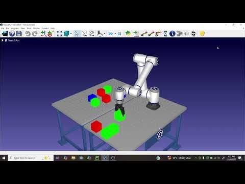 Autonomous Color-Based Sorting Robot (RoboDK + Python)