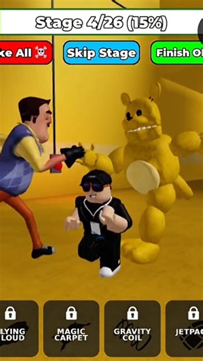 Thanos is trying to escape HELLO NEIGHBOR VS FAST FREDBEAR PRISON RUN!😂#shorts #roblox #robloxshorts