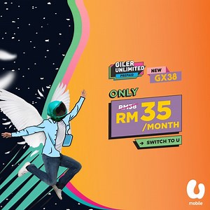 80K views · 787 reactions | 2X the speed, infinity times the FUNZ! For a limited time only, enjoy unlimited data for all apps at laju-err speed at only RM35/month. Don’t miss out on this #GilerUnlimited offer! #UMobile #2xLaju #MadeForUnlimited | U Mobile | Facebook