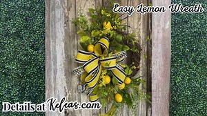 11 reactions | Easy Peasy Lemon Squeezy! That is what this Easy Lemon Wreath is! Here's the quick version of this video. While this design is a quick winner, the orginal video is just a wee bit longer. Come see this easy summer wreath and get all the details in the original video here: https://www.keleas.com/product/easy-lemon-wreath-supply-list/ | Kelea's | Facebook