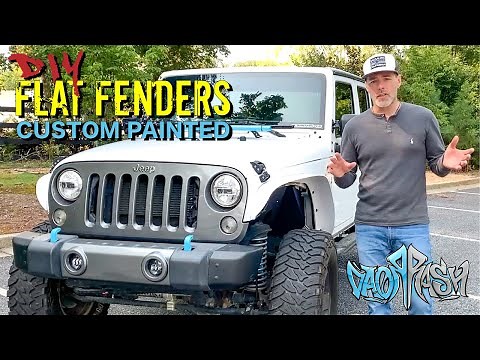 DIY Painted Flat Fenders for the Jeep Wrangler