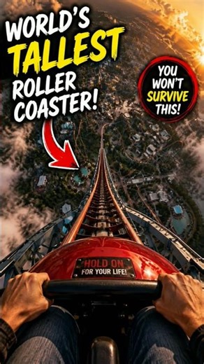 WORLD’S TALLEST ROLLER COASTER POV 😱 (INSANE DROP)