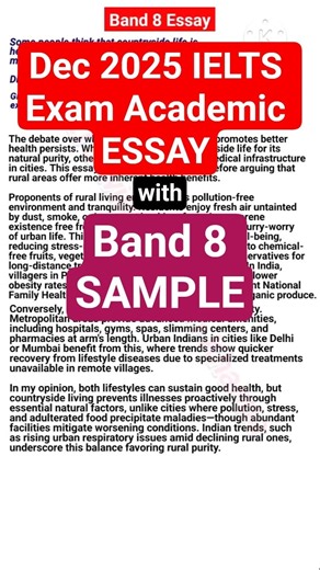 Dec 2025 Exam Academic Task 2 with Band 8 Sample #ieltsessay #band9essay #ieltswriting