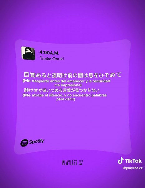 4:00 AM -Taeko Onuki | #playlistspotify #spotify #playlist #fyp #fyp #fyp #fyp #fyp #fyp #fyp #fyp #fyp #nomedejenenflop #viral #ponmeenparati #foryoupage #foryou #parati #fypシ゚viral #taekoonuki #fyp