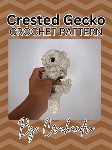 Apollo the Gecko Crochet Pattern - Crested Gecko Low Sew Amigurumi by Crochandro - Etsy