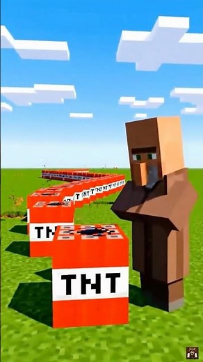 TNT Domino Fail 💣😂 #ai #viral #minecraft #shorts