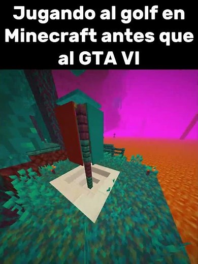 GOLF en Minecraft con la NUEVA ACTUALIZACIÓN 🏌️‍♂️🔥 #minecraft
