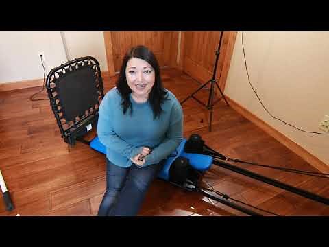 AeroPilates VERY BEGINNER Rebounding Workout #2 // Pilates Reformer Rebounder Workout