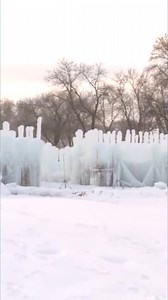 Ice castle construction begins in Minnesota ahead of state fair