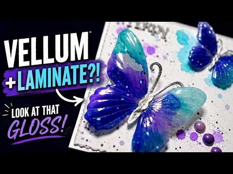 Turn Plain Vellum into Stunning Glossy Butterflies! 🦋✨