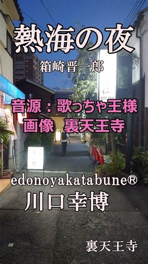 #shorts 熱海の夜 / 箱崎晋一郎 【edonoyakatabune®】川口幸博 # #bollywood #भारत #cover #昭和歌謡