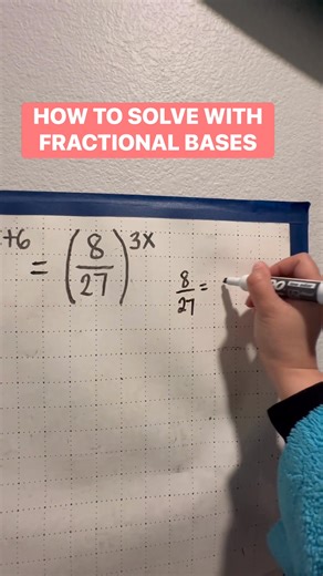 Solving Exponential Equation with Fractional Bases #mathematics #mathskills #tutorial | Titser Gaming