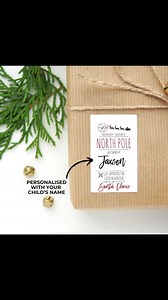 Add a special touch to your Christmas gifts with our Personalised Santa Gift Tags! 🎅 Customised with the name of your choice, these tags make each present feel extra magical. Perfect for adding that festive finishing touch to Santa sacks or beautifully wrapped gifts! | Pretty Little Designs