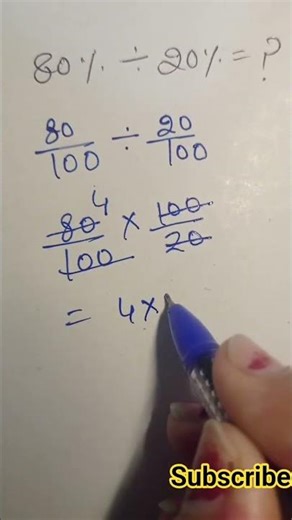 Percentage Division Trick 👍#ytshorts #maths #subscribe #shortsfeed #mathematics