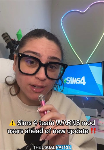 Sims 4 team warns mod users ahead of new base game update on Tuesday, February 3rd! 😰 youtube video with all the details in my link in bio! #sims4 #thesims4 #thesims #sims4tok #sims4update