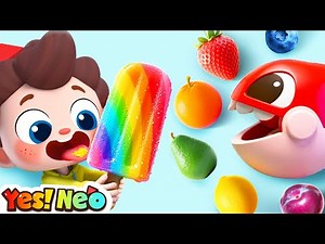 Fruit Ice Cream Challenge | Learn Fruits | Colors Song | Nursery Rhyme & Kids Songs | Yes! Neo