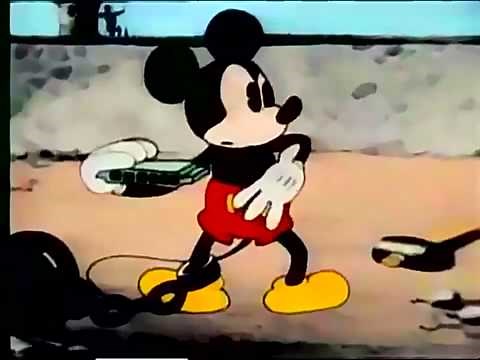 Mickey Mouse - The Chain Gang 1930 HD (colorized)