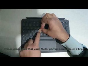 how to put back broken key in Logitech Combo Touch Backlit Keyboard iPad 7th 8th & 9th Generation