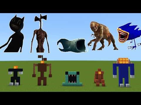 NEVER SPAWN Cartoon Cat Siren Head The Bloop in Minecraft PE!?