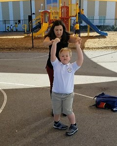Mrs. Martin teaching our students how to salsa dance.❤️💃🏻 | Sunlake Academy of Math and Science