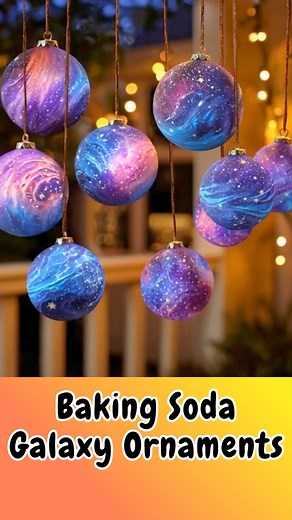 Baking Soda Galaxy Ornaments : Cosmic, Shimmery, Creative & Magical - DIY Celestial Decorations That Bring the Universe to Your Tree! 🌠🪐 | Tasty Gastronomic