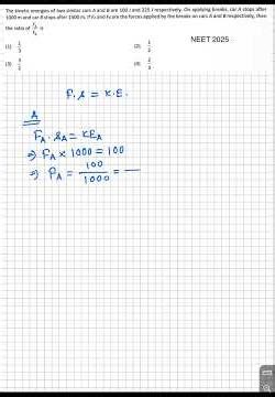 NEET 2025 Physics PYQ Solution