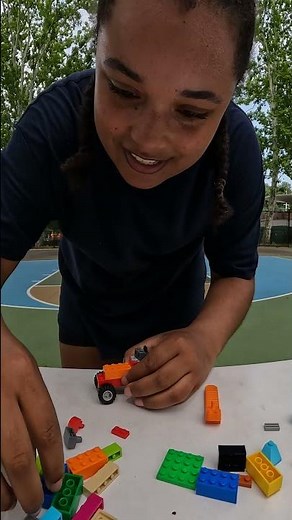 LEGO Basketball Challenge 🏀️ | Rock Paper Scissors Trend #Shorts