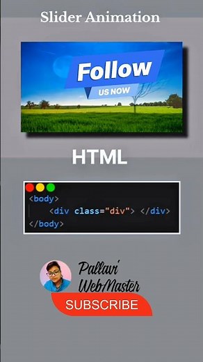 Animated Image Slider Using HTMLCSS JavaScript #frontend #coding #slideshow #newshorts #viral