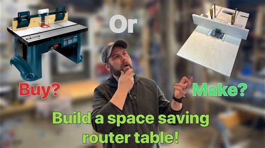 Make a simple portable router table for small shops