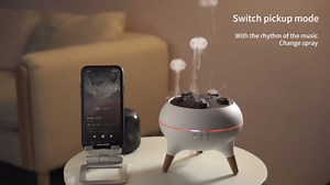 Dynamic Jellyfish Diffuser Humidifier, 7 Colors LED Lights 250ml Essential Oil Diffuser,Remote Control Humidifier for Bedroom & Office