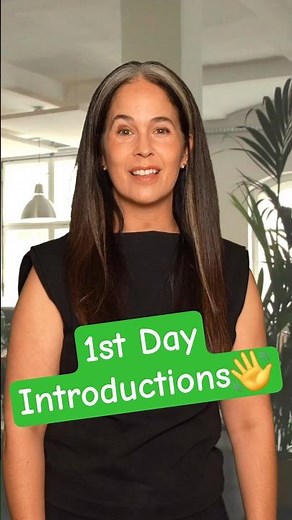 English Conversation: First Day Introductions 👋