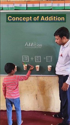 Concept of Addition ✨ | Activity based teaching| Innovative Ideas #maths #addition #mathsideas #math