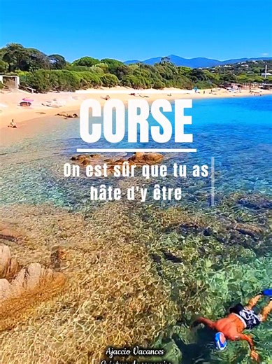 Coucou 🥰, une plage de rêve 🏖, un masque et un tuba 🤿, le tout accompagné d'un beau soleil 🌞, on est sûr que vous en rêvez 😍. Dites-nous 💬👇, J- combien avant d'être à la place de ce monsieur 🏊‍♂️? 📍Cala Medea 🏖, près de Porticcio 🏝❤️. On vous souhaite une très bonne semaine 🌞🏝. À tout à l'heure 😘😘 #Corse #Porticcio #Ajaccio #CorseDuSud #DécouvrirLaCorse