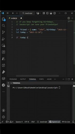 JavaScript If Else #coding #programming #javascript