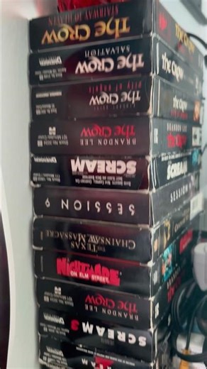 do you still watch vhs tapes? #vhs #vcr #thecrow #scream #nostalgia #movies #scarymovies #vintage