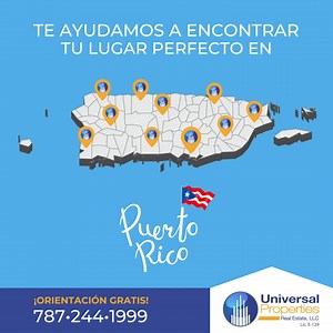 1.8K views | ¿Estás listo para dar el salto y comprar una propiedad en Puerto Rico?  Nuestros Agentes de Bienes Raíces tienen el conocimiento local necesario para ayudarte en tu búsqueda.✨ Cubriendo todo Puerto Rico, desde las playas hasta las montañas, podemos ayudarte a encontrar tu lugar perfecto.  Llama ahora al  787-244-1999 para contactar a un agente en tu región.  | Universal Properties Real Estate, LLC | Facebook
