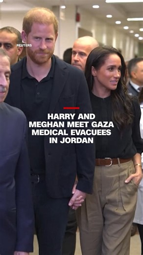 Britain's Prince Harry and Meghan, Duchess of Sussex, stopped at Amman Specialty Hospital as part of their humanitarian trip with the World Health Organization in Jordan. | CNN