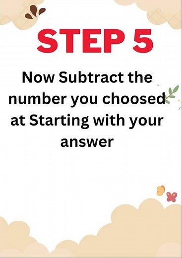 Math Magic Trick 🔢 Think Any Number & Watch the Surprise!