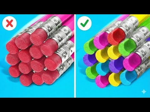 TikTok से शानदार स्कूल हैक्स || स्मार्ट DIY टिप्स जो ज़रूर आज़माएँ!