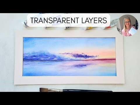 Stop Muddy Colours! Learn Transparent Watercolour Layers in a Beautiful Sunset