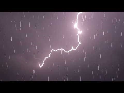 Rain lightning overlay Black screen + sound effect