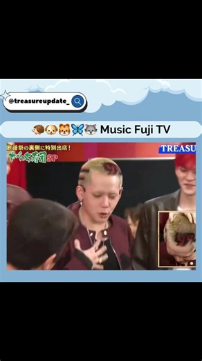 TREASURE (트레저) FANBASE on Instagram: "Jeongwoo bilang “goigoisu” setelah dikasih cue sama Okamura-san. Hyunsuk punya angka 99 di rambutnya, jadi Okamura-san bilang ini kolaborasi yang ajaib ✨ Okamura: Jeongwoo-kun, keren banget kan? Jeongwoo: goigoisu!! (Caption: gimik favoritnya Jeongwoo) Yabe: Bagus tuh Okamura: Kenapa sih kamu? Yabe: Jangan malu-malu Okamura: Lagi kepikiran sesuatu akhir-akhir ini ya? Yabe: Jangan malu-malu Okamura: Soalnya acara TV ini bikin kamu harus ngelakuin hal-hal gitu