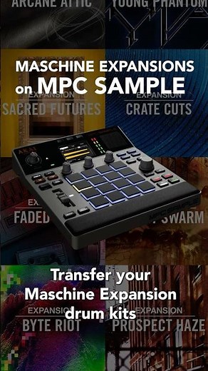 Transfer Maschine Expansion Kits to the MPC Sample