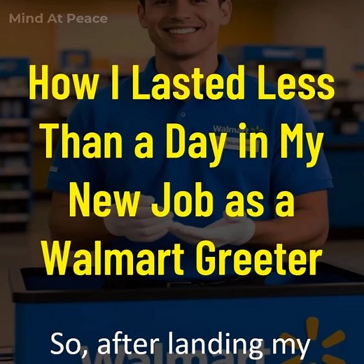 887K views · 19K reactions | How I Lasted Less Than a Day in My New Job as a Walmart Greeter | Mind At Peace | Facebook