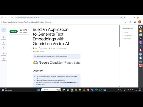 #NEW Build an Application to Generate Text Embeddings with Gemini on Vertex AI || Easy Lab Solution