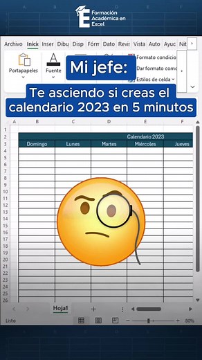 Crea un calendario automático en Excel con solo una fórmula🤯🔥 #excel #excelbasico #exceltutorial #exceltips